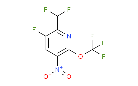 2-(Difluoromethyl)-3-fluoro-5-nitro-6-(trifluoromethoxy)pyridine