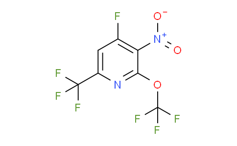 4-Fluoro-3-nitro-2-(trifluoromethoxy)-6-(trifluoromethyl)pyridine