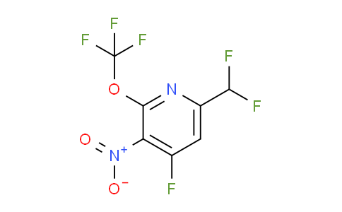 6-(Difluoromethyl)-4-fluoro-3-nitro-2-(trifluoromethoxy)pyridine