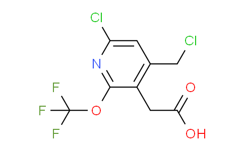 6-Chloro-4-(chloromethyl)-2-(trifluoromethoxy)pyridine-3-acetic acid