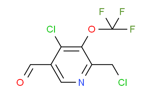 4-Chloro-2-(chloromethyl)-3-(trifluoromethoxy)pyridine-5-carboxaldehyde