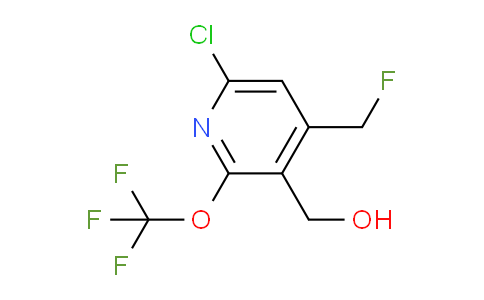 6-Chloro-4-(fluoromethyl)-2-(trifluoromethoxy)pyridine-3-methanol