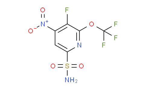 3-Fluoro-4-nitro-2-(trifluoromethoxy)pyridine-6-sulfonamide