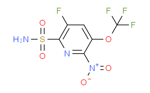 5-Fluoro-2-nitro-3-(trifluoromethoxy)pyridine-6-sulfonamide