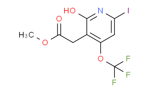Methyl 2-hydroxy-6-iodo-4-(trifluoromethoxy)pyridine-3-acetate