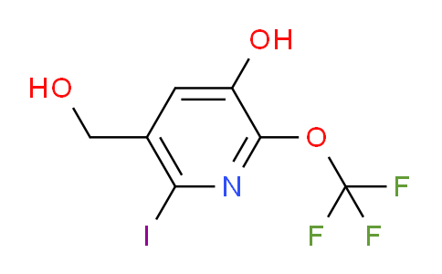 3-Hydroxy-6-iodo-2-(trifluoromethoxy)pyridine-5-methanol