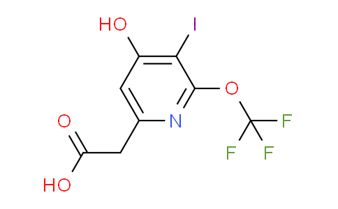 4-Hydroxy-3-iodo-2-(trifluoromethoxy)pyridine-6-acetic acid