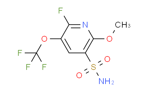 2-Fluoro-6-methoxy-3-(trifluoromethoxy)pyridine-5-sulfonamide