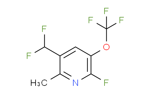 3-(Difluoromethyl)-6-fluoro-2-methyl-5-(trifluoromethoxy)pyridine