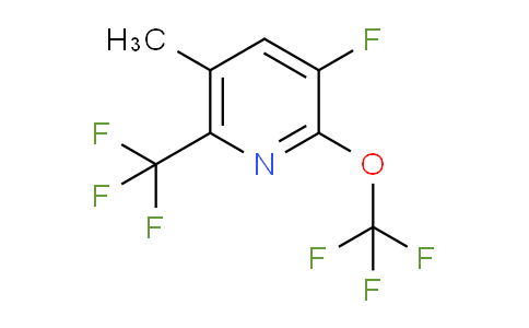 3-Fluoro-5-methyl-2-(trifluoromethoxy)-6-(trifluoromethyl)pyridine