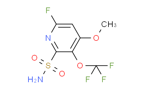 6-Fluoro-4-methoxy-3-(trifluoromethoxy)pyridine-2-sulfonamide