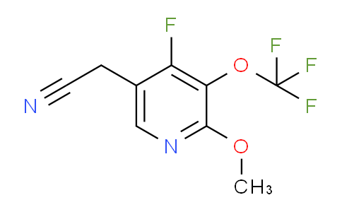 4-Fluoro-2-methoxy-3-(trifluoromethoxy)pyridine-5-acetonitrile