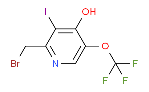 2-(Bromomethyl)-4-hydroxy-3-iodo-5-(trifluoromethoxy)pyridine
