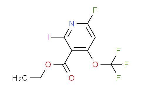 Ethyl 6-fluoro-2-iodo-4-(trifluoromethoxy)pyridine-3-carboxylate