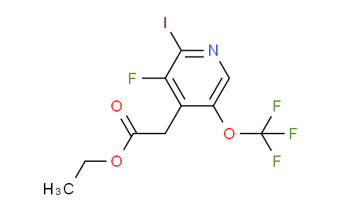 Ethyl 3-fluoro-2-iodo-5-(trifluoromethoxy)pyridine-4-acetate