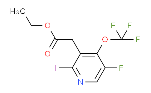 Ethyl 5-fluoro-2-iodo-4-(trifluoromethoxy)pyridine-3-acetate
