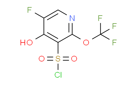 5-Fluoro-4-hydroxy-2-(trifluoromethoxy)pyridine-3-sulfonyl chloride