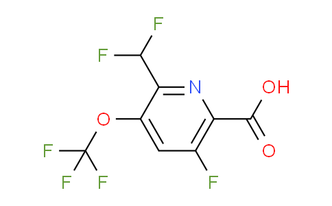 AM213581 | 1804763-60-7 | 2-(Difluoromethyl)-5-fluoro-3-(trifluoromethoxy)pyridine-6-carboxylic acid