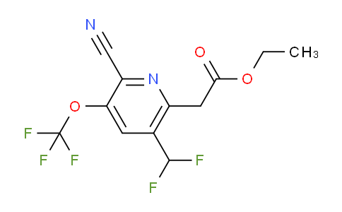 AM213583 | 1804810-59-0 | Ethyl 2-cyano-5-(difluoromethyl)-3-(trifluoromethoxy)pyridine-6-acetate