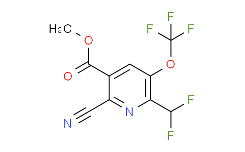 AM213588 | 1804310-25-5 | Methyl 2-cyano-6-(difluoromethyl)-5-(trifluoromethoxy)pyridine-3-carboxylate