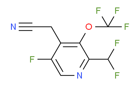 2-(Difluoromethyl)-5-fluoro-3-(trifluoromethoxy)pyridine-4-acetonitrile