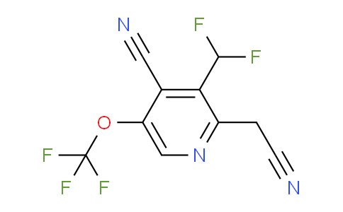 4-Cyano-3-(difluoromethyl)-5-(trifluoromethoxy)pyridine-2-acetonitrile