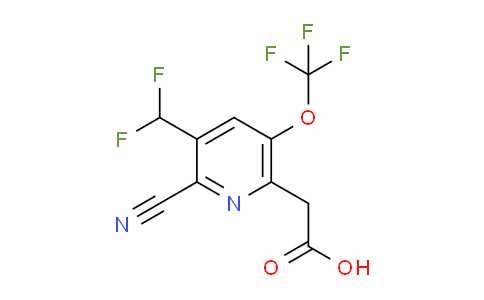 AM213627 | 1803683-16-0 | 2-Cyano-3-(difluoromethyl)-5-(trifluoromethoxy)pyridine-6-acetic acid