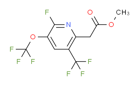 Methyl 2-fluoro-3-(trifluoromethoxy)-5-(trifluoromethyl)pyridine-6-acetate