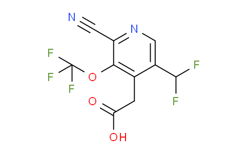 AM213630 | 1804306-72-6 | 2-Cyano-5-(difluoromethyl)-3-(trifluoromethoxy)pyridine-4-acetic acid