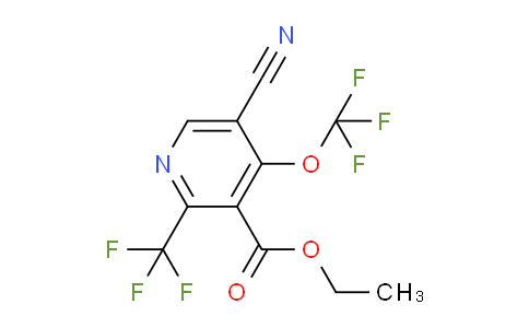 Ethyl 5-cyano-4-(trifluoromethoxy)-2-(trifluoromethyl)pyridine-3-carboxylate