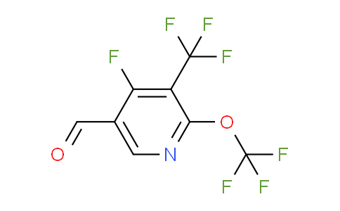 4-Fluoro-2-(trifluoromethoxy)-3-(trifluoromethyl)pyridine-5-carboxaldehyde