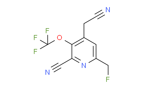 2-Cyano-6-(fluoromethyl)-3-(trifluoromethoxy)pyridine-4-acetonitrile