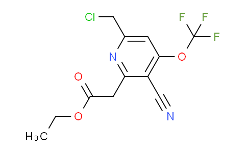 AM213725 | 1804297-12-8 | Ethyl 6-(chloromethyl)-3-cyano-4-(trifluoromethoxy)pyridine-2-acetate