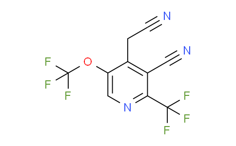 3-Cyano-5-(trifluoromethoxy)-2-(trifluoromethyl)pyridine-4-acetonitrile