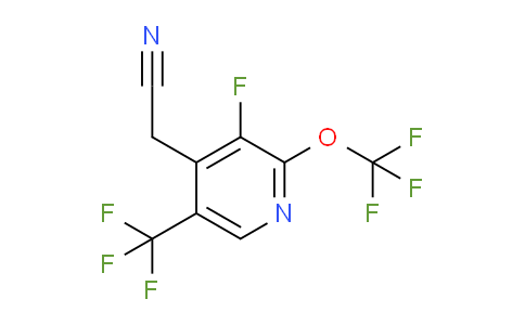 3-Fluoro-2-(trifluoromethoxy)-5-(trifluoromethyl)pyridine-4-acetonitrile
