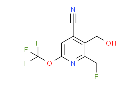 4-Cyano-2-(fluoromethyl)-6-(trifluoromethoxy)pyridine-3-methanol
