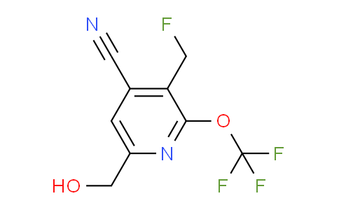 4-Cyano-3-(fluoromethyl)-2-(trifluoromethoxy)pyridine-6-methanol
