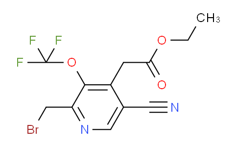 AM213779 | 1804322-46-0 | Ethyl 2-(bromomethyl)-5-cyano-3-(trifluoromethoxy)pyridine-4-acetate