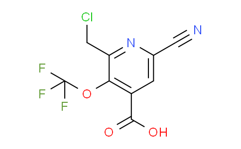 2-(Chloromethyl)-6-cyano-3-(trifluoromethoxy)pyridine-4-carboxylic acid