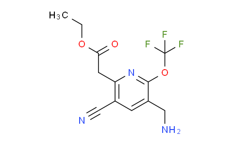 AM213854 | 1804322-52-8 | Ethyl 3-(aminomethyl)-5-cyano-2-(trifluoromethoxy)pyridine-6-acetate