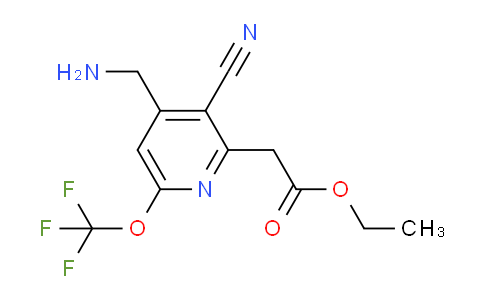 AM213856 | 1804300-88-6 | Ethyl 4-(aminomethyl)-3-cyano-6-(trifluoromethoxy)pyridine-2-acetate