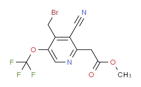 AM213883 | 1804322-29-9 | Methyl 4-(bromomethyl)-3-cyano-5-(trifluoromethoxy)pyridine-2-acetate
