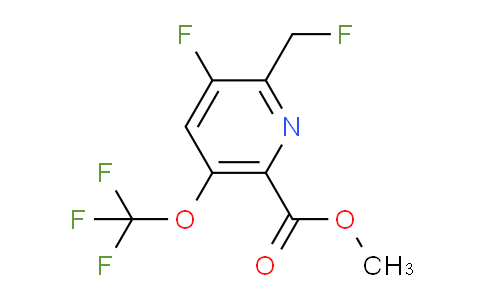 Methyl 3-fluoro-2-(fluoromethyl)-5-(trifluoromethoxy)pyridine-6-carboxylate