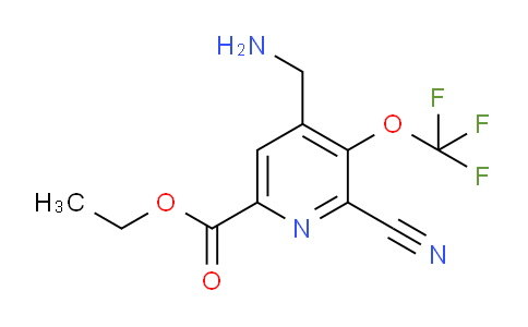 Ethyl 4-(aminomethyl)-2-cyano-3-(trifluoromethoxy)pyridine-6-carboxylate