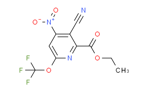 Ethyl 3-cyano-4-nitro-6-(trifluoromethoxy)pyridine-2-carboxylate