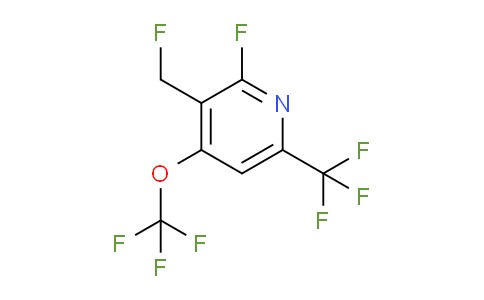 2-Fluoro-3-(fluoromethyl)-4-(trifluoromethoxy)-6-(trifluoromethyl)pyridine
