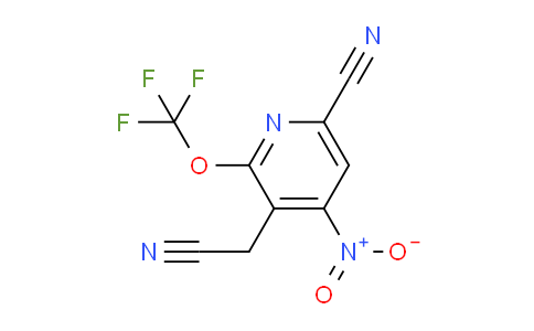 6-Cyano-4-nitro-2-(trifluoromethoxy)pyridine-3-acetonitrile