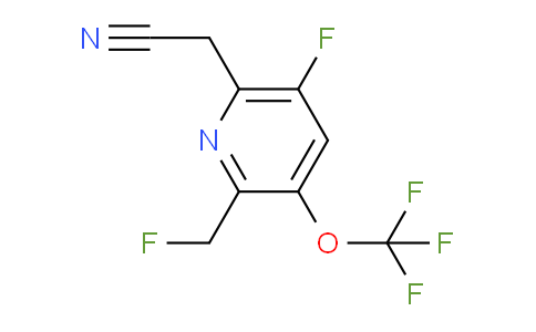 5-Fluoro-2-(fluoromethyl)-3-(trifluoromethoxy)pyridine-6-acetonitrile