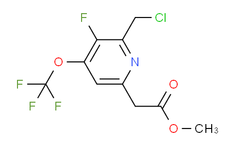 Methyl 2-(chloromethyl)-3-fluoro-4-(trifluoromethoxy)pyridine-6-acetate