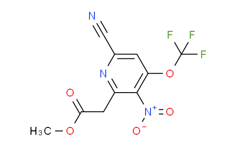 Methyl 6-cyano-3-nitro-4-(trifluoromethoxy)pyridine-2-acetate